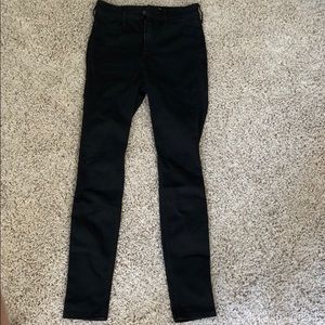 Black hollister high rise skinny jeans